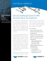 Electrical Feedthrough System for HPHT Horizontal Subsea Tree Completions - 1