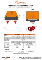 04 PERSON COASTAL LIFERAFT - USCG GRP LOW PROFILE CONTAINER & VALISE - 1