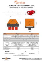 06 PERSON COASTAL LIFERAFT - CCG GRP LOW PROFILE CONTAINER & VALISE - 1