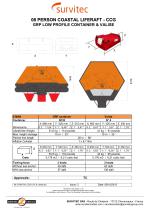 08 PERSON COASTAL LIFERAFT - CCG GRP LOW PROFILE CONTAINER & VALISE - 1