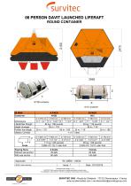 08 PERSON DAVIT LAUNCHED LIFERAFT ROUND CONTAINER - 1