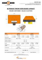 08 PERSON THROW OVER BOARD LIFERAFT ROUND CONTAINER - SOLAS A & B PACK - 1