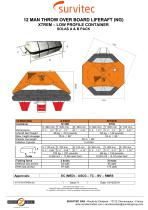 12 MAN THROW OVER BOARD LIFERAFT (NG) XTREM – LOW PROFILE CONTAINER - 1