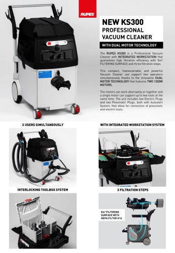 KS300  PROFESSIONAL  VACUUM CLEANER