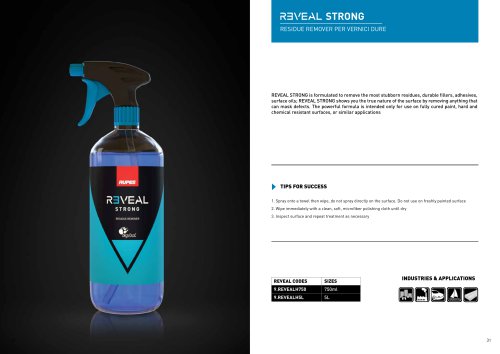 REVEAL STRONG &ndash; RESIDUE REMOVER