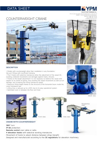 Data Sheet Crane with Counterweight