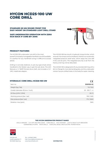 HYCON HCD25-100 UW