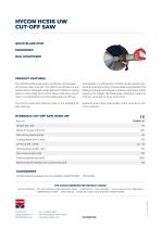 HYCON HCS16 UW CUT-OFF SAW
