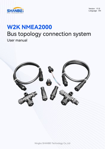 W2K NMEA2000 Bus topology connection system