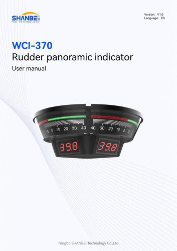 WCI-370_Rudder panoramic indicator_User manual_EN_V1.0