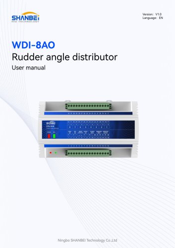 WDI-8AO_Rudder angle distributor_User manual_EN_V1.0
