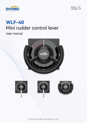 WLF-40_Mini rudder control lever_User manual_EN_V1.0