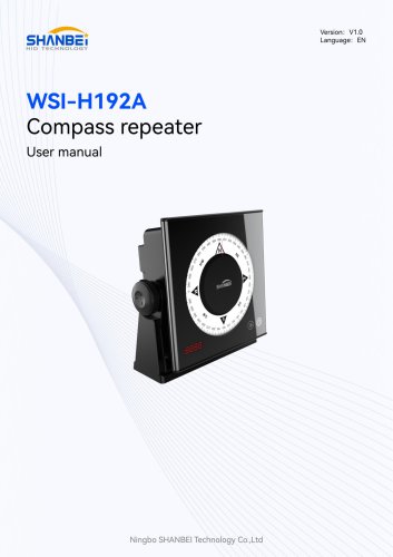 WSI-H192A_Compass repeater_User manual_EN_V1.0