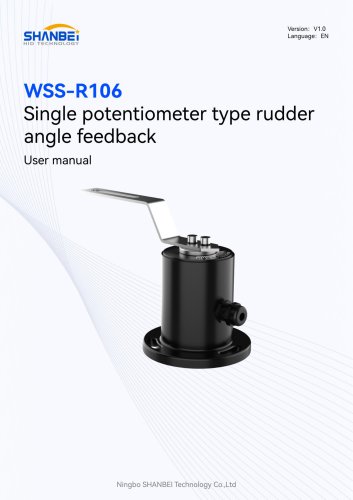 WSS-R106_Single potentiometer type rudder angle feedback_User Manual_EN_V1.0