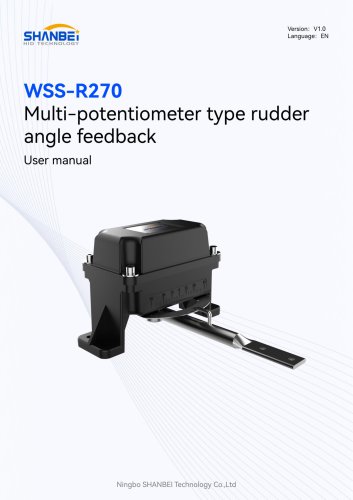 WSS-R270_Multi-potentiometer type rudder angle feedback_User Manual_EN_V1.0