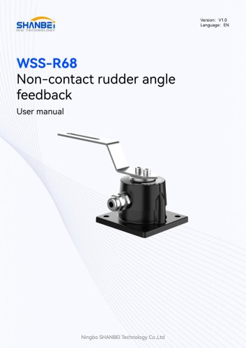WSS-R68_Non-contact rudder angle feedback_User Manual_EN_V1.0