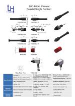 50Ω Micro Circular Coaxial Single Contact