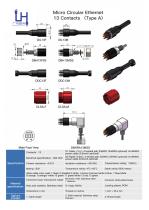 Micro Circular Ethernet 13 Contacts (Type A)