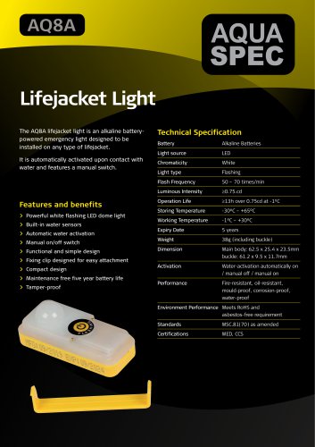 AQ8A Product Specification