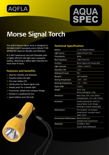 AQFLA Product Specification