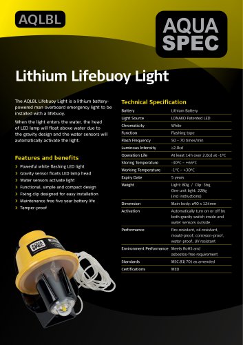 AQLBL Product Specification