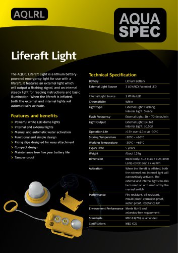 AQLRL Product Specification