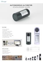 Autonomous Altimeter with a data logging facility / Echologger AA400