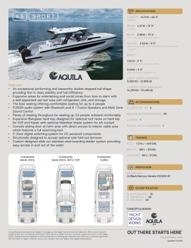 45 Sport Power Catamaran