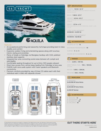 Aquila 44 - AQUILA POWER CATAMARANS - PDF Catalogs | Documentation