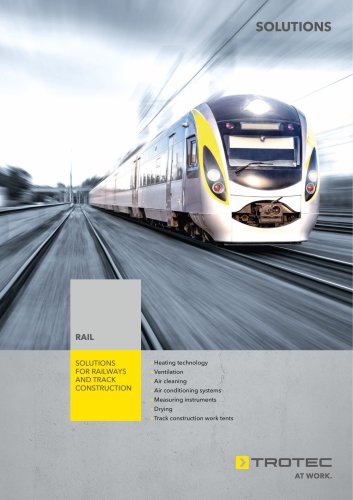 Solutions for railways  and track construction