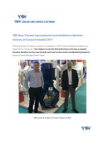 YMV Crane and Winch Systems Newsletter 2-2017 - 1