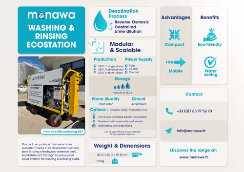 Washing & rinsing ecostation
