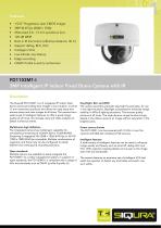 FD1103M1-I - 3MP intelligent fixed dome IP network camera with IR for indoor - 1