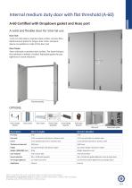 Internal medium duty door with flat threshold (A-60) - 1