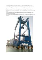 Rubber Tyred Container Gantry Crane - 3