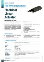 ELA - ELECTRICAL LINEAR ACTUATOR Type 1 - For the EMA 5F only.