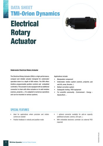 ERA - ELECTRICAL ROTARY ACTUATOR