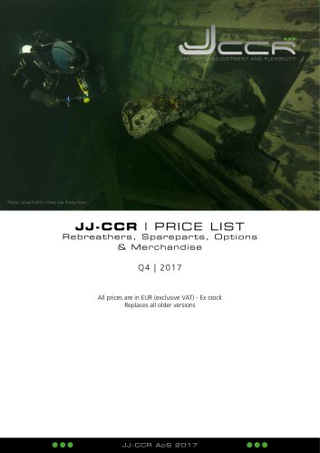 JJ-CCR PRICE LIST