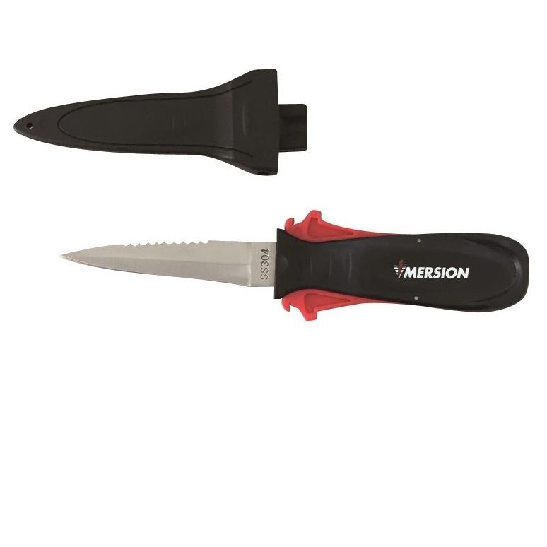 Faca De Mergulho SCUBAPRO Mako Titanium 8cm - Bainha Com Bloqueio - Kit Montagem BCD