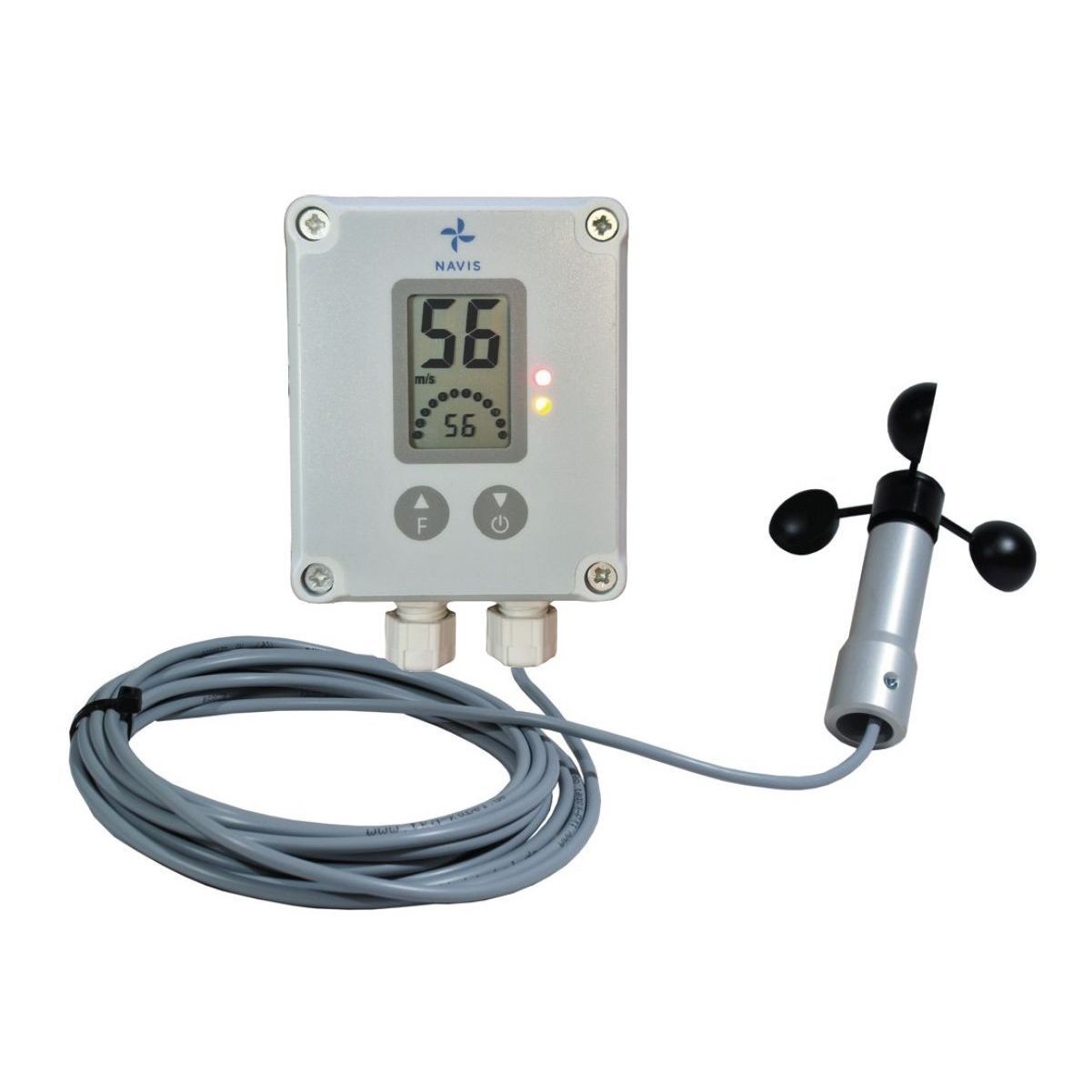 Anemômetro digital - Y211 - NAVIS elektronika - com alarme