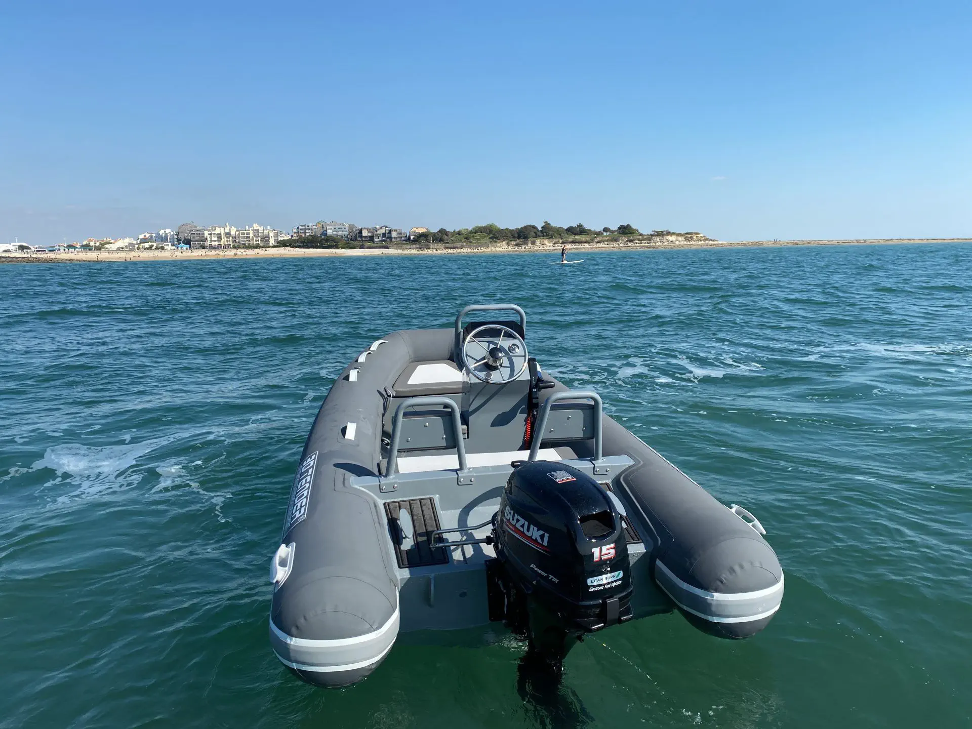 Barco inflável com motor de popa - DREAM 340 - 3D MARINE - semirrígido /  open / com console lateral, image size:1920x1440