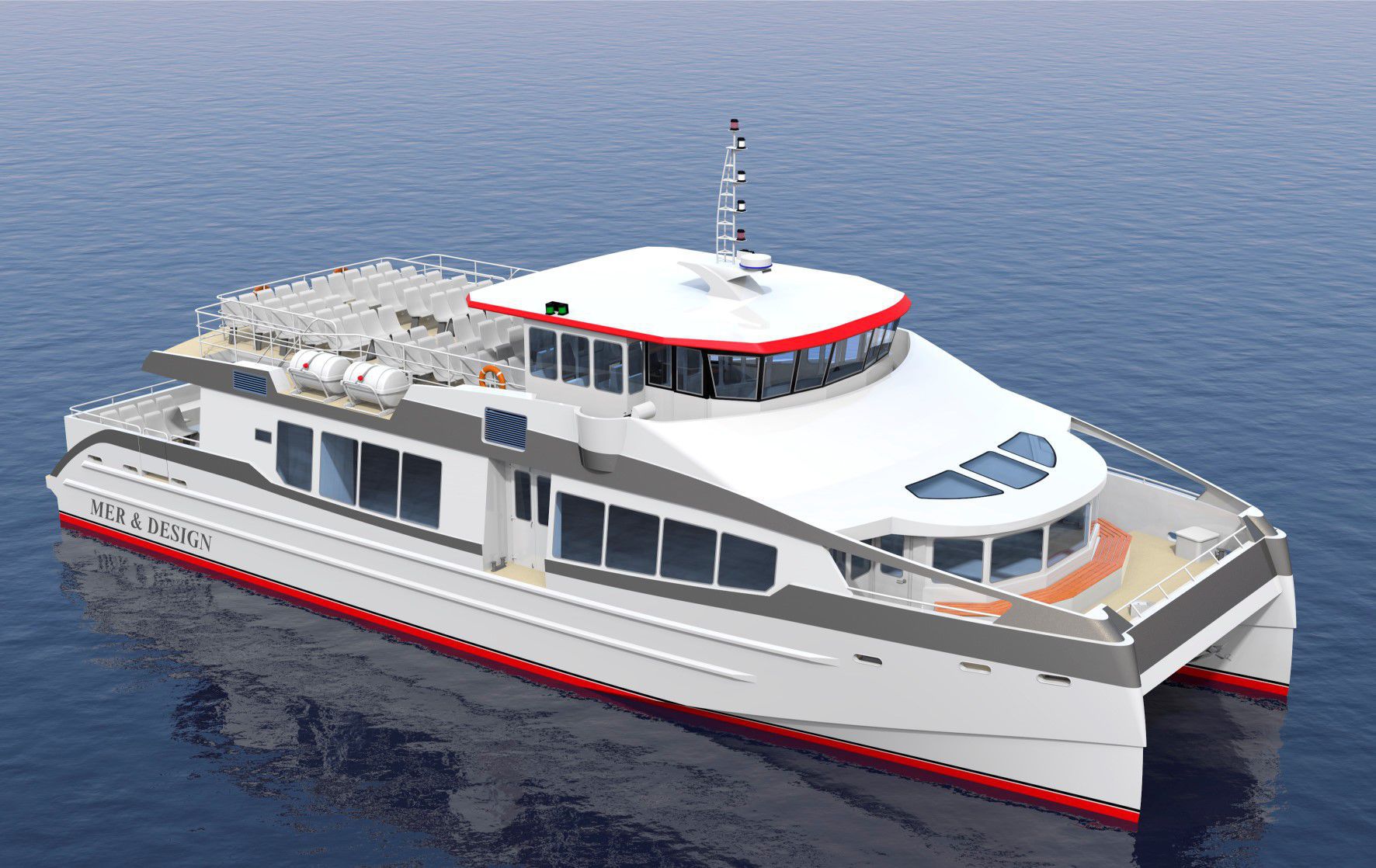 Barco profissional barco de passageiros - 26M 400 PAX HYBRIDE