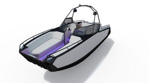 deck-boat com motor de centro
