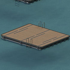 plataforma para marina / para casa flutuante / flutuante / sob medida