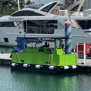barco profissional barcaça para bombeamento de águas residuais 1