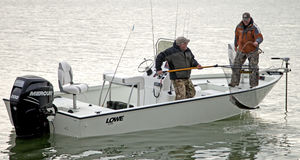 bay boat com motor de popa