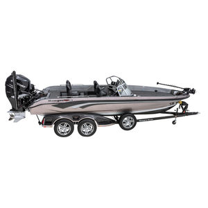 bass boat com motor de popa / com console dupla / de pesca esportiva / máx. 7 pessoas