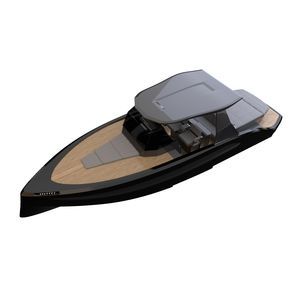 lancha Cabin Cruiser com motor de centro