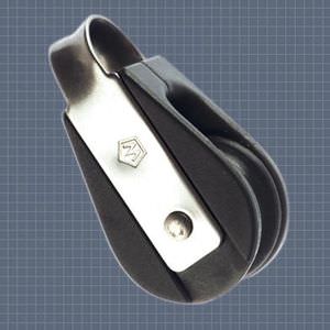 moitão com rolamento de esferas / simples / com argola / ø máx. corda: 6 mm