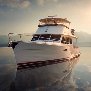 iate a motor de cruzeiro / clássico / com flybridge / 3 cabines